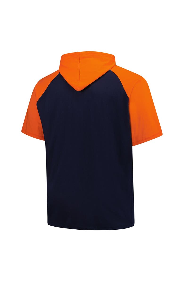 PROFILE Men's Profile Navy Detroit Tigers Big & Tall Short Sleeve Pullover Hoodie, Alternate, color,