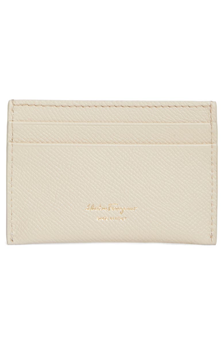 FERRAGAMO The Gancini Leather Card Case, Alternate, color, 