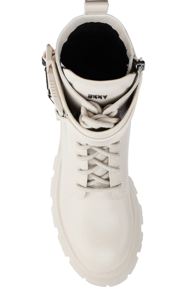 DKNY Lug Sole Combat Boot, Alternate, color, Deep Vanilla
