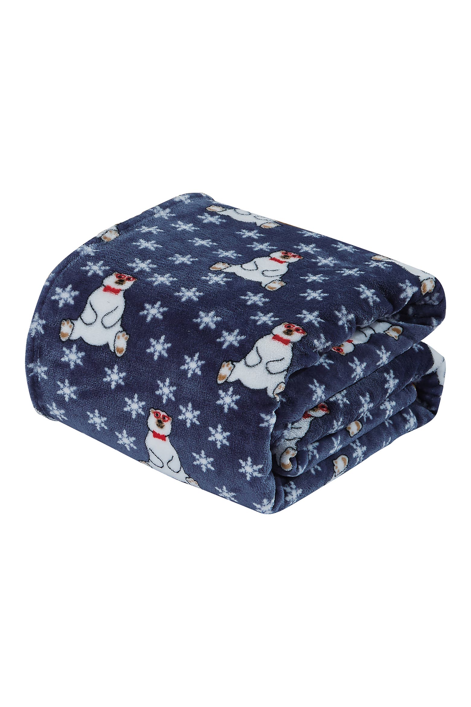 Bear Quilt Rack Luxury Home Holiday Bear & Snowflake Plush Fleece Throw Blanket ...