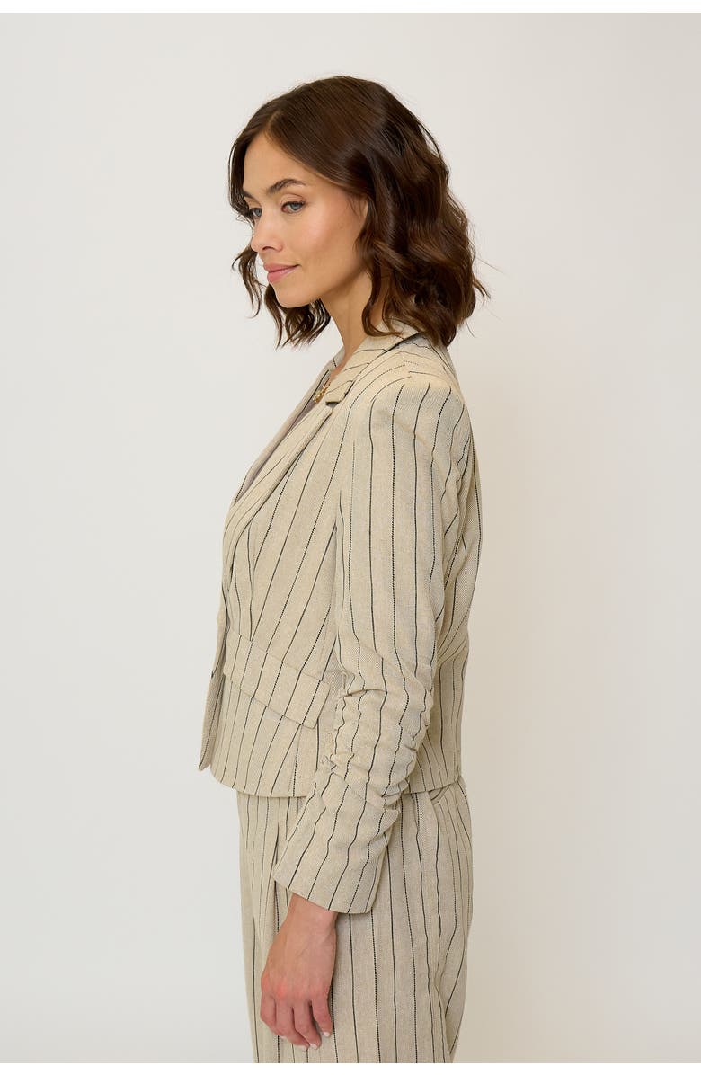 Central Park West Women's Rose Dickey Blazer, Alternate, color, Khaki