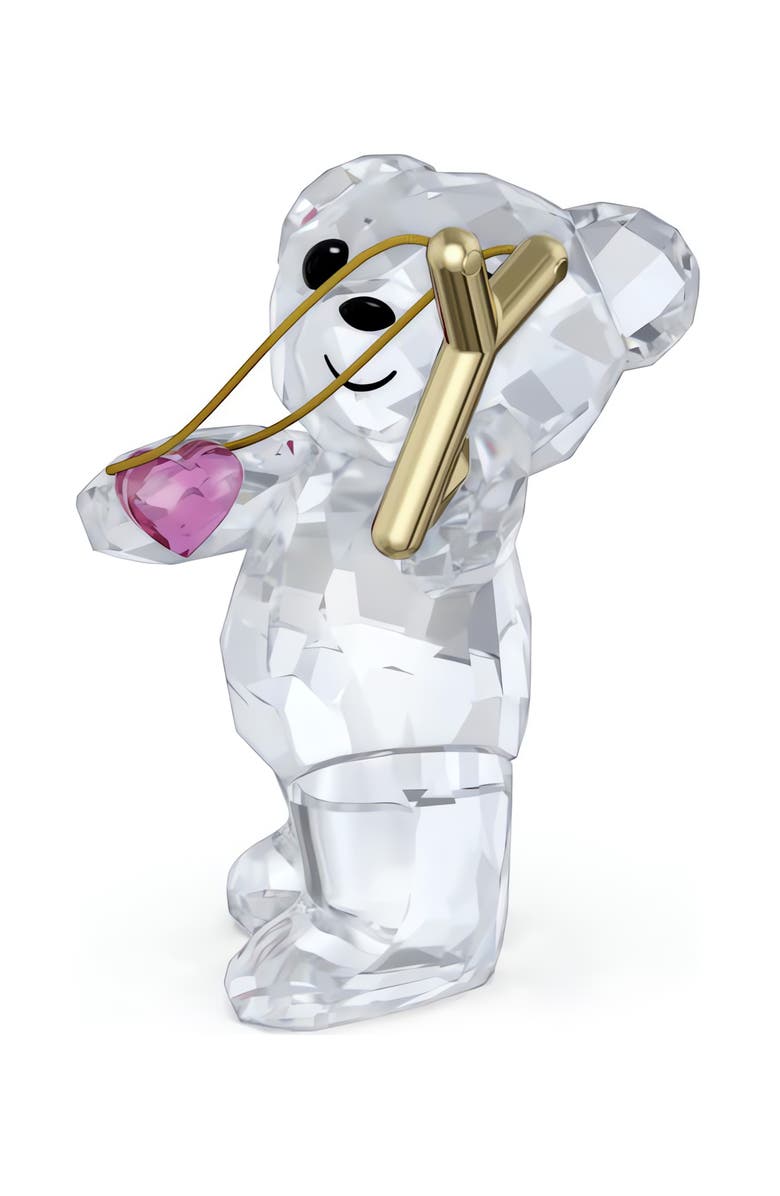 Swarovski Kris Bear Sending You Love Crystal Figurine, Alternate, color, Crystal Multi