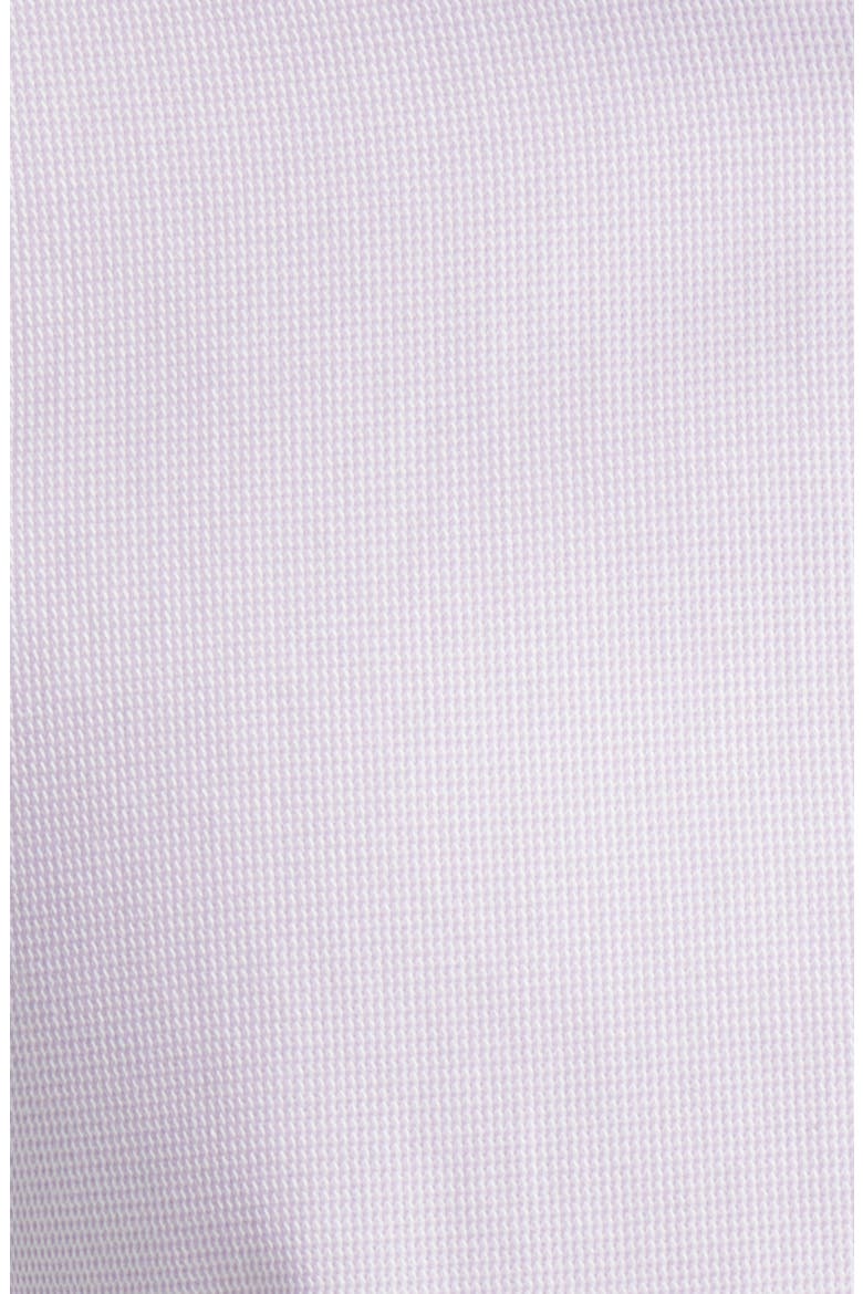 Non-Iron Clifton Weave Cutaway Slim Fit Shirt Double Cuff, Alternate, color, LILAC PURPLE