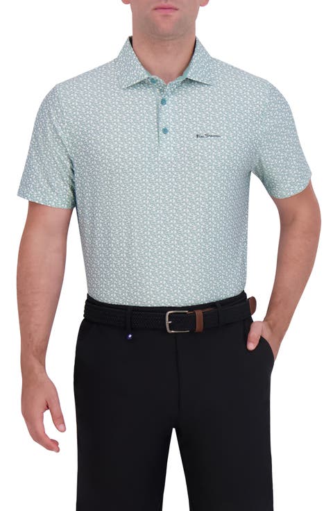 Geometric Tech Jersey Golf Polo
