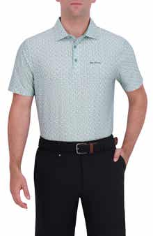 Ben Sherman Geometric Tech Jersey Golf Polo