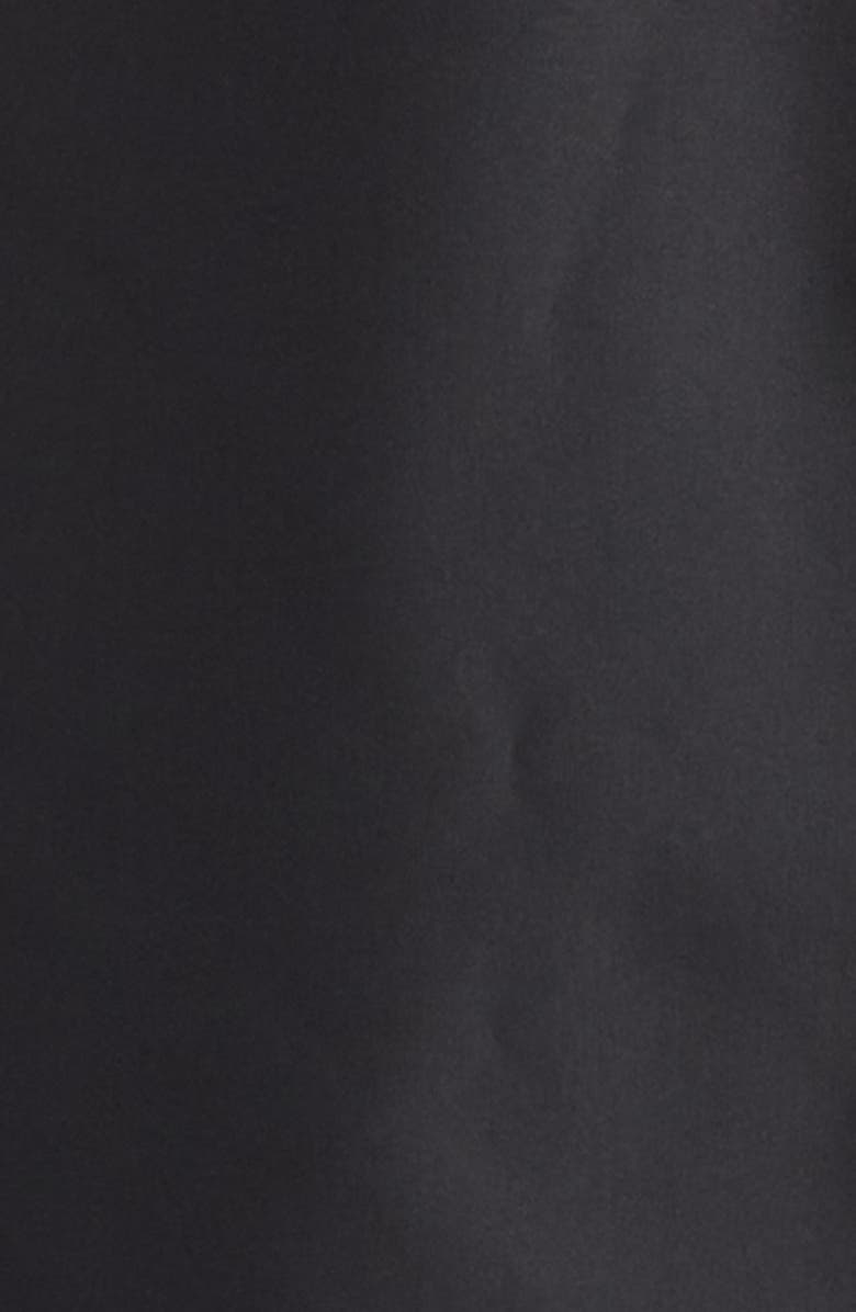 Jil Sander Technical Faille Midi Dress, Alternate, color, Black