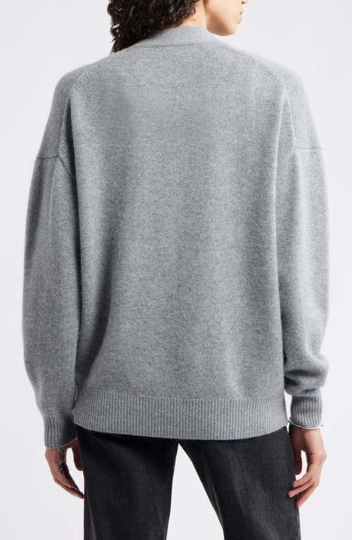 Nordstrom V-neck Wool & Cashmere Cardigan In Gray