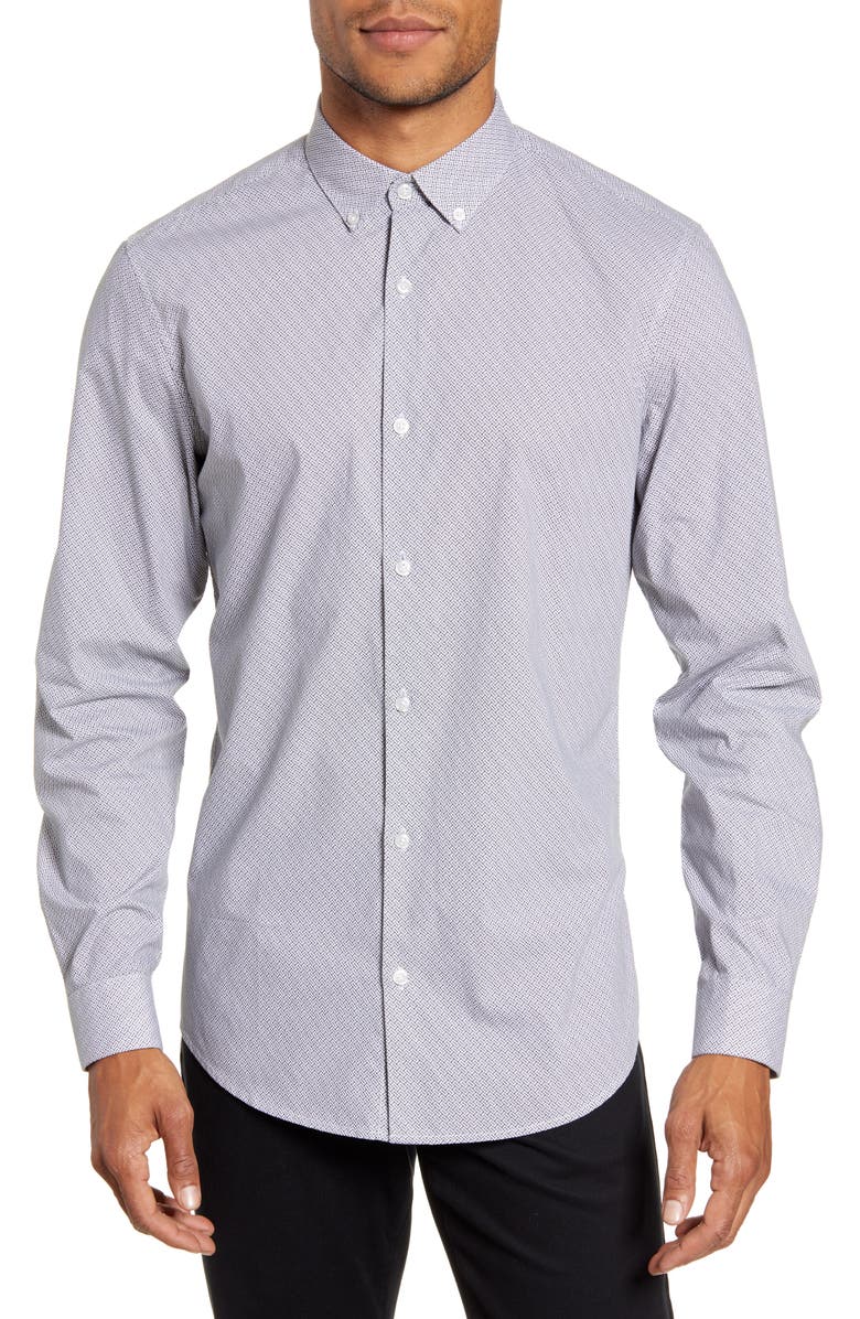 Calibrate Button-Down Shirt, Main, color, 