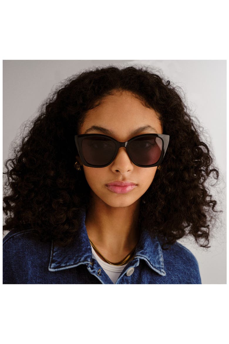 Incantation 52mm Square Sunglasses, Alternate, color, BLACK/ SMOKE MONO