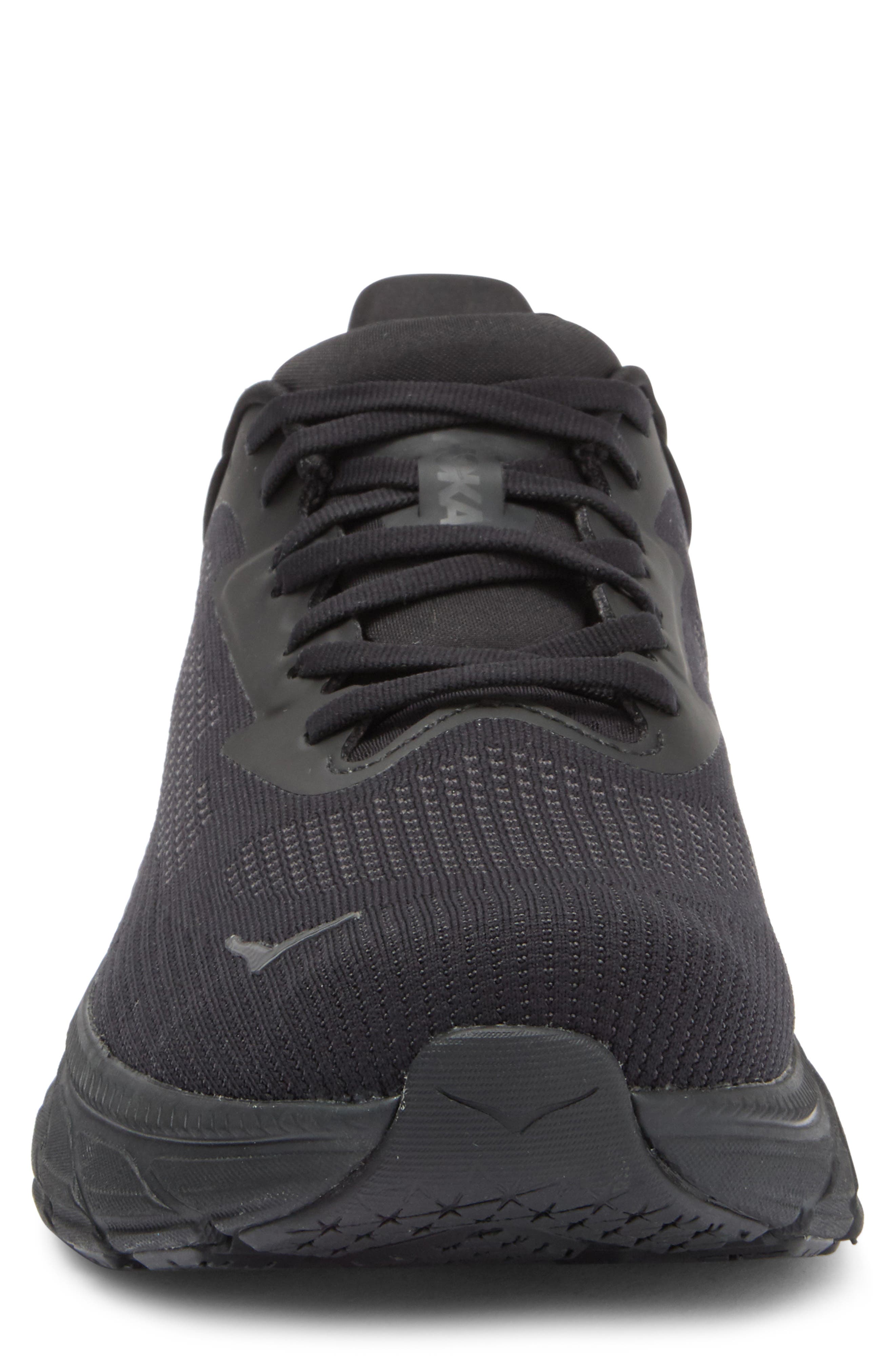 HOKA Arahi 7 Running Shoe, Alternate, color, Black / Black