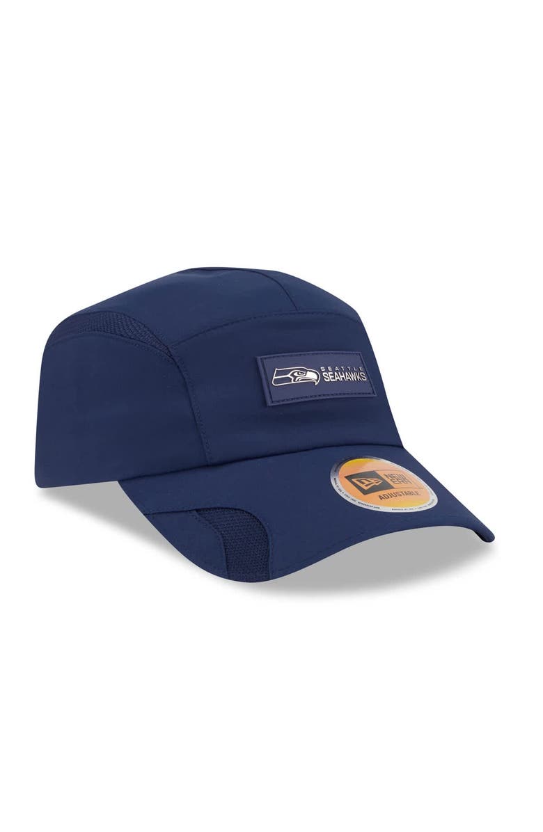 New Era Men's New Era College Navy Seattle Seahawks 2025 Sideline Runner Adjustable Hat, Alternate, color, College Navy