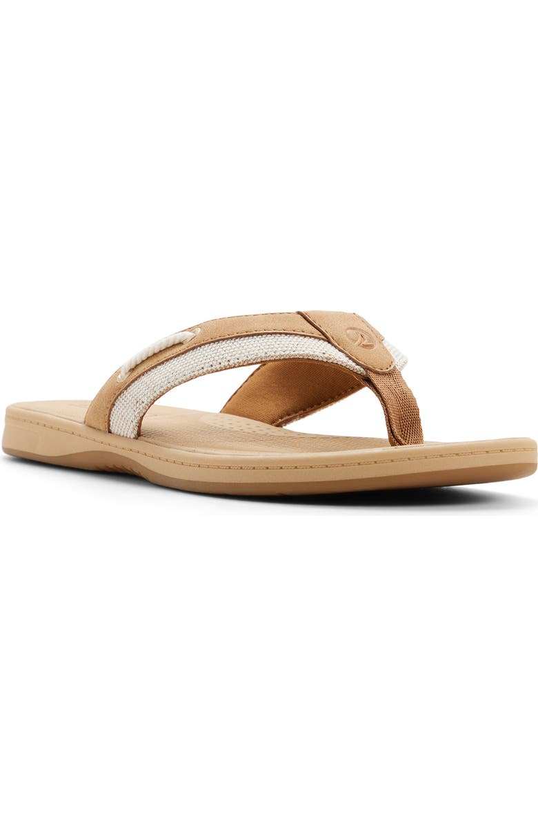 Sperry Sealfish Flip Flop, Main, color, Light Brown