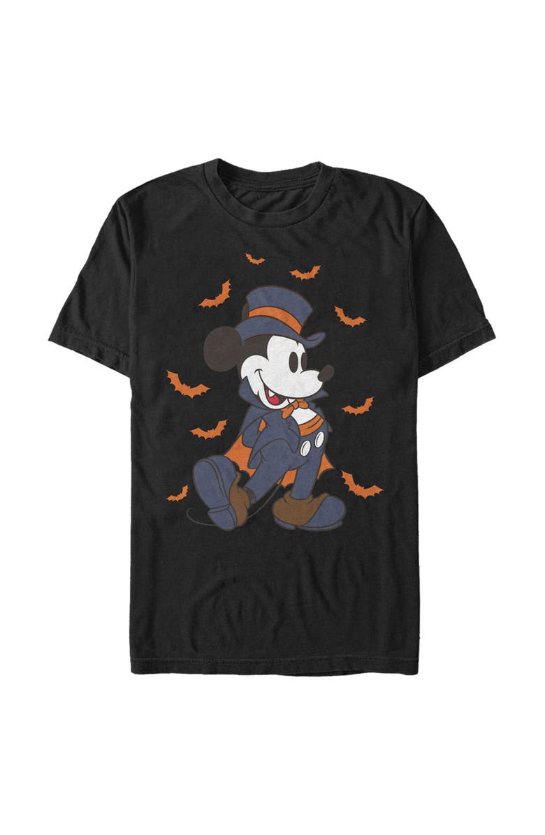 Mickey & Friends Men's Mickey & Friends Retro Vampire  Graphic T-Shirt, Main, color, Black