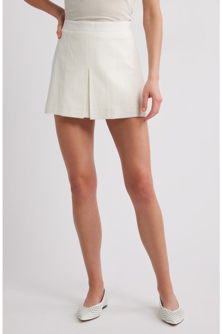The Seersucker Cotton Shorts, Main, color, WHITE