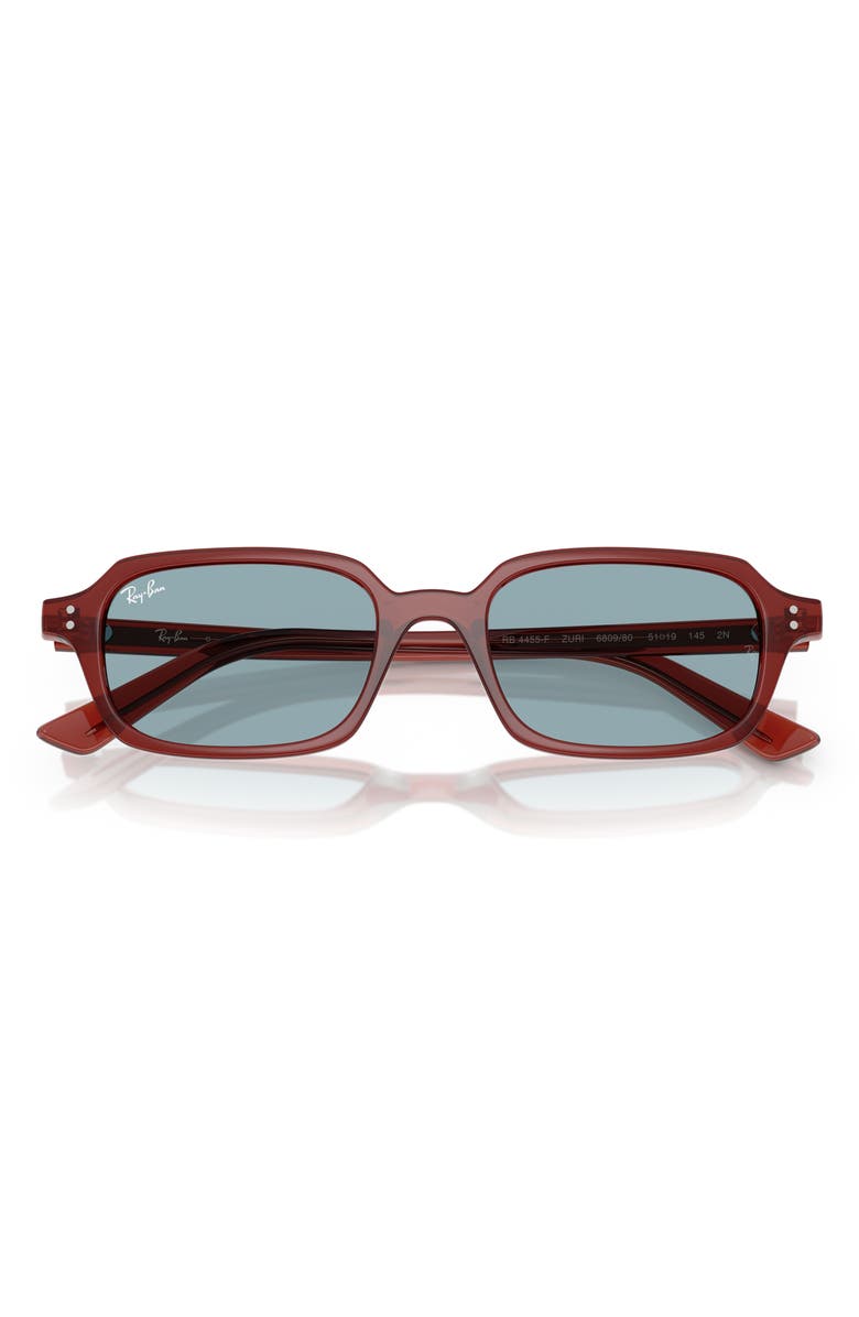 Ray-Ban Pillow 51mm Rectangular Sunglasses, Alternate, color, Blue