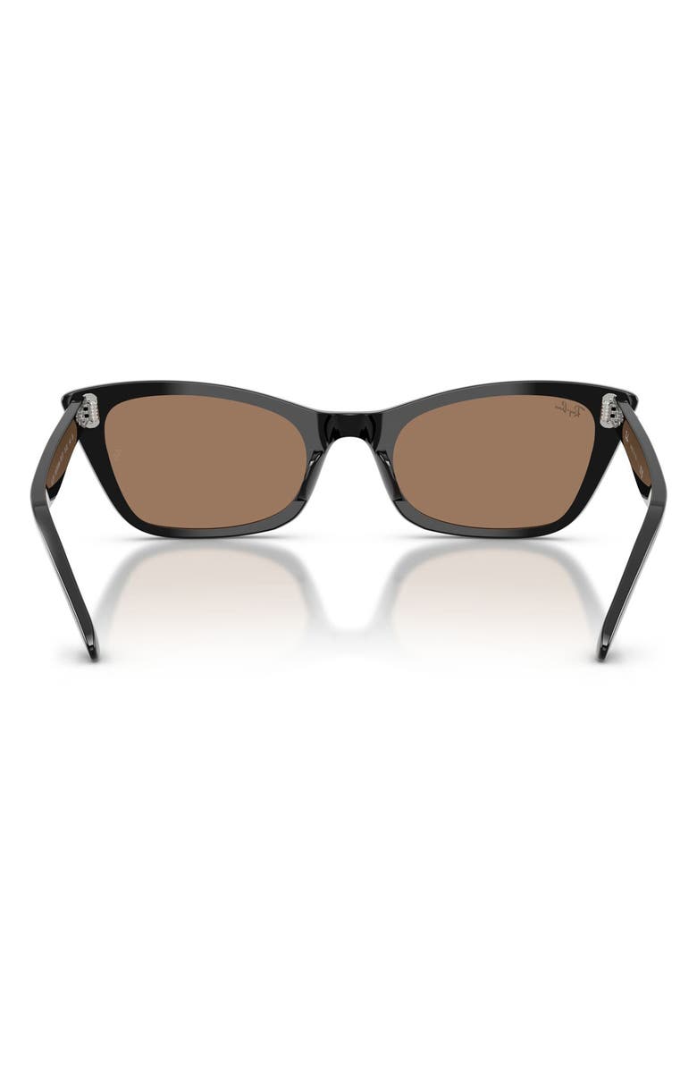 Ray-Ban Lady Burbank 52mm Cat Eye Sunglasses, Alternate, color, Black / Brown