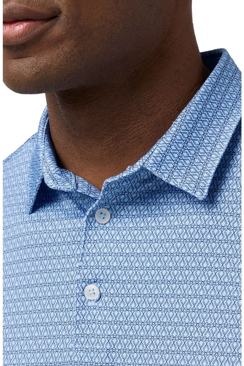 Versa Trim Fit Performance Golf Polo, Alternate, color, CLOUD BLUE CLUB CREST