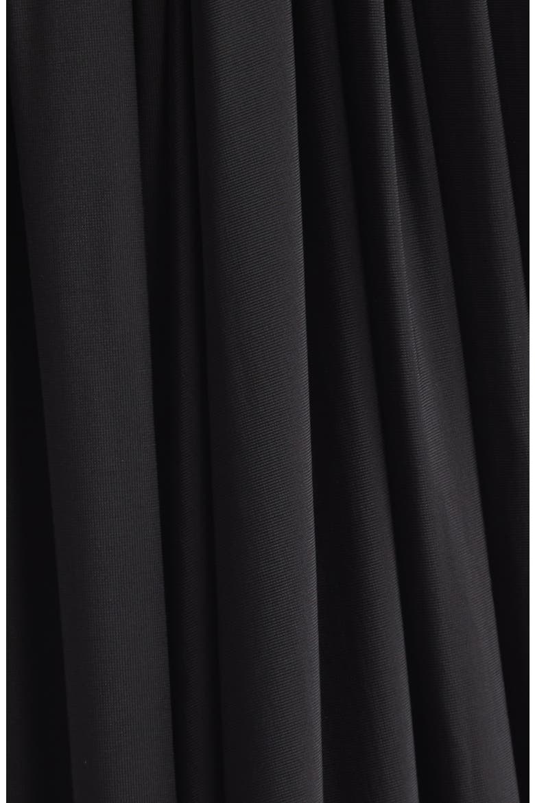 Strapless Draped Crepe Jersey Gown, Alternate, color, BLACK