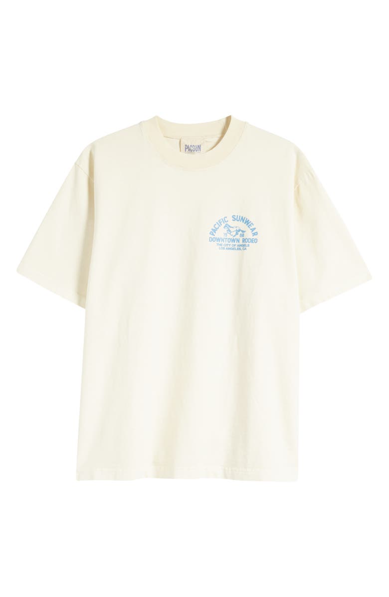 PacSun Downtown Rodeo Cotton Graphic T-Shirt, Alternate, color, Cream