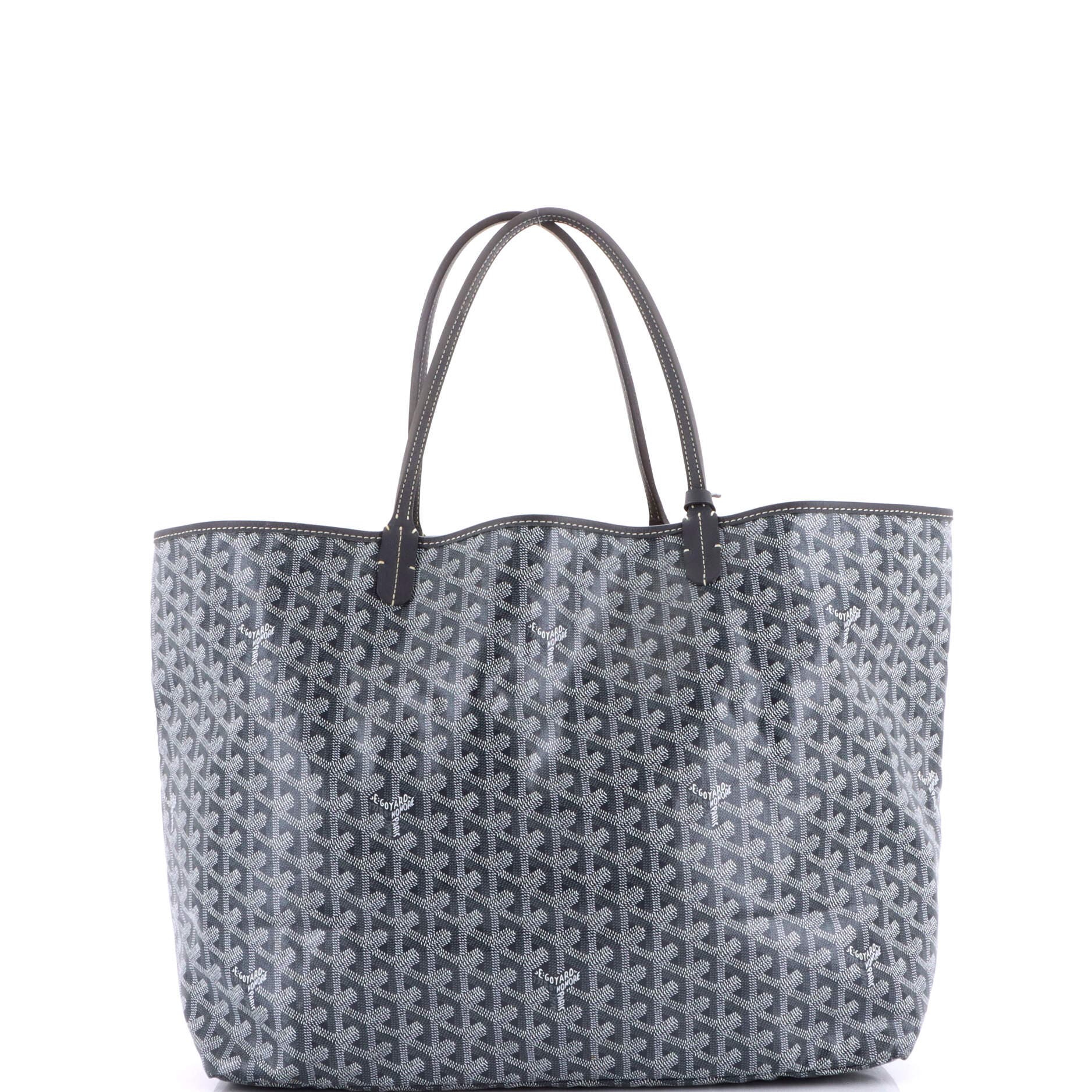 Pre-Owned Goyard Saint Louis Tote Coated Canvas GM, Alternate, color, Gray