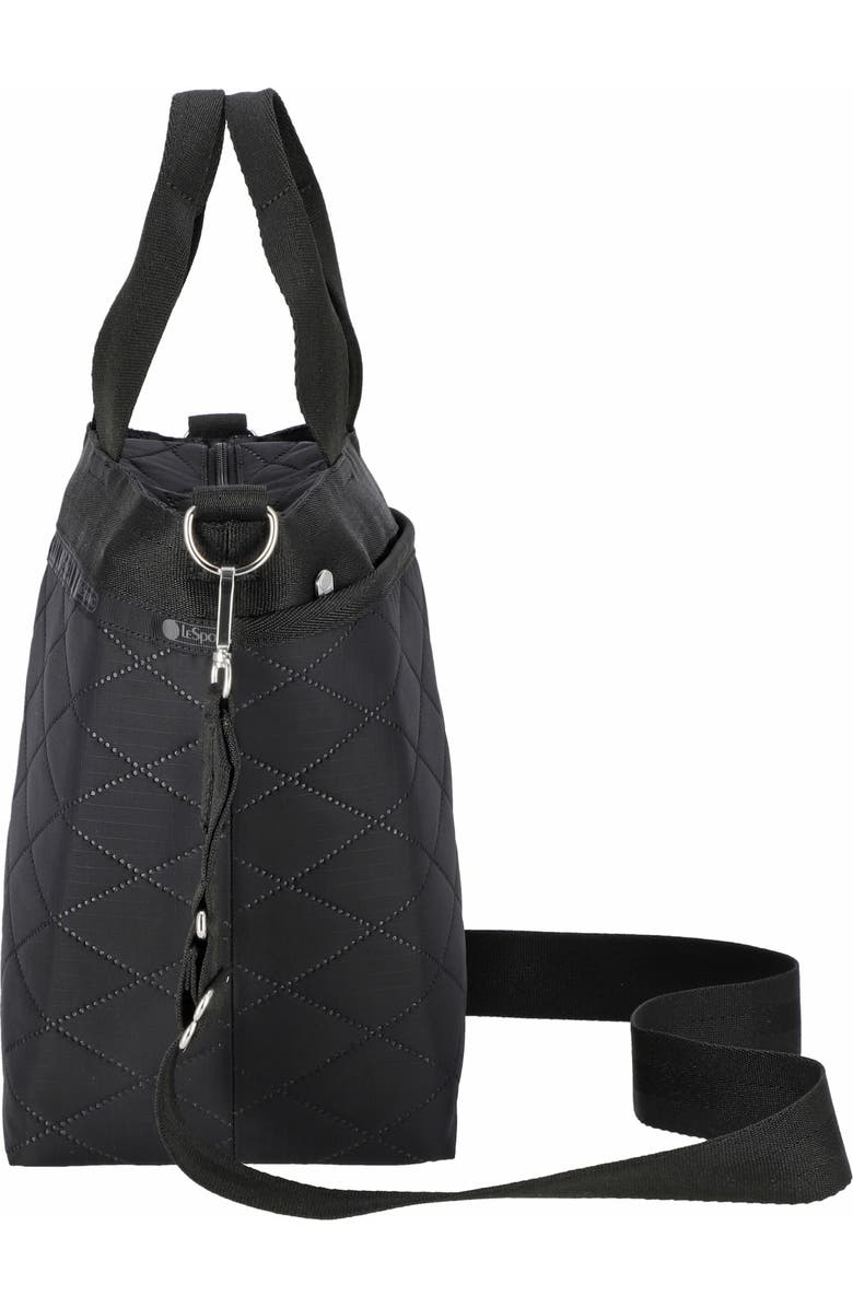 LeSportsac Bucket Tote Bag, Alternate, color, Black Cross Deboss