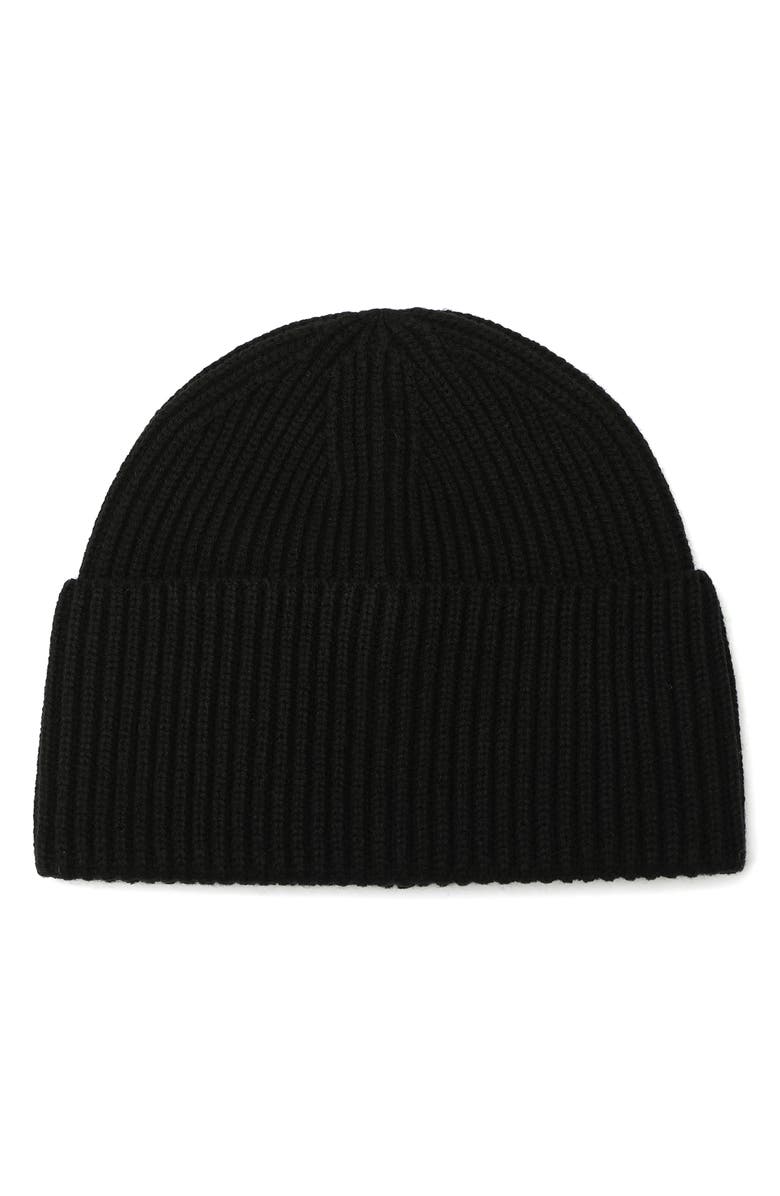 Kate Spade New York Bow Rib Beanie, Alternate, color, Black