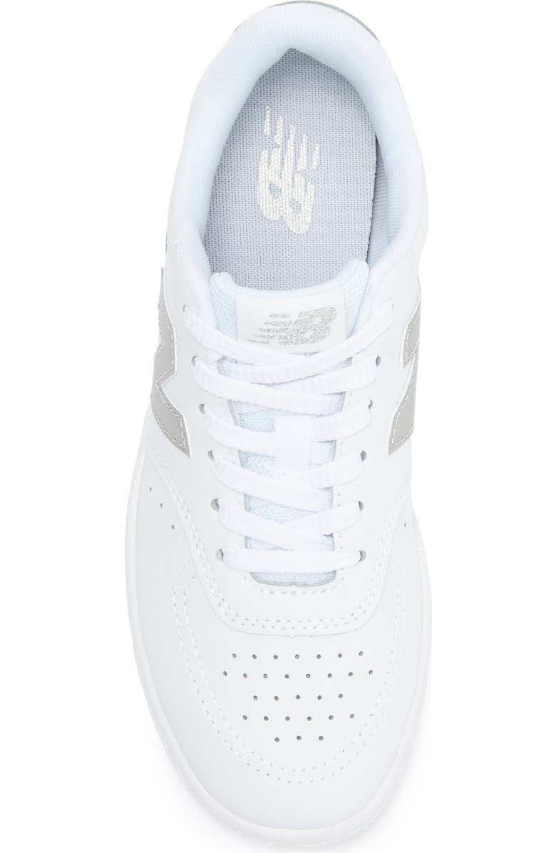 New Balance 80 Basketball Sneaker, Alternate, color, White/ Metallic Silver