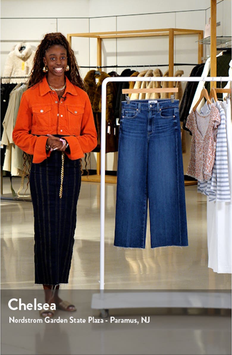 Anessa Raw Hem Wide Leg Crop Jeans, sales video thumbnail