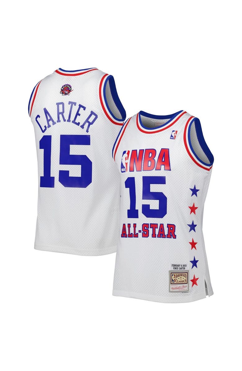 Mitchell & Ness Men's Mitchell & Ness Vince Carter White Eastern Conference 2003 All Star Game Swingman Jersey, Main, color, White