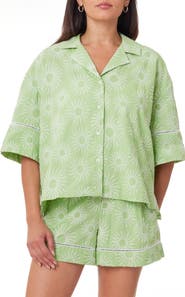 Scotch & Soda Embroidered Cotton & Linen Camp Shirt