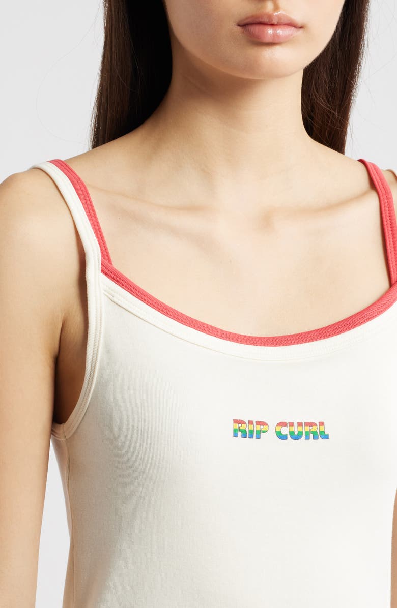 Rip Curl Surf Side Fitted T-Shirt, Alternate, color, Optical White