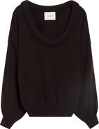 Lisa Yang Doria Padded Scoop Neck Cashmere Sweater
