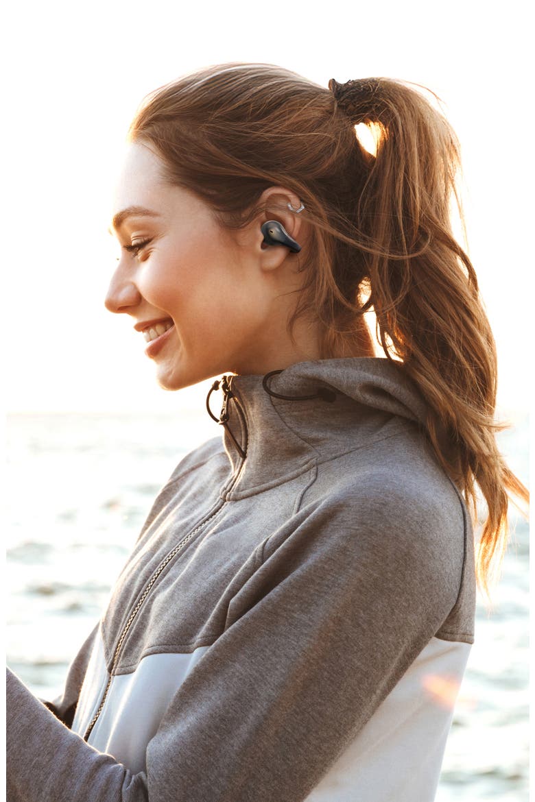 Open Air Clip True Wireless Earbuds, Alternate, color, BLACK