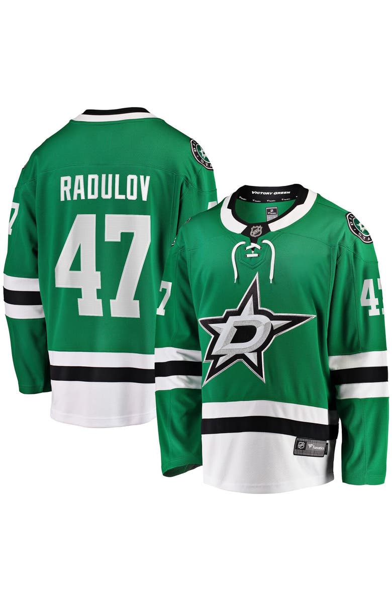 FANATICS Men's Fanatics Branded Alexander Radulov Kelly Green Dallas Stars Home Premier Breakaway Player Jersey, Main, color, 