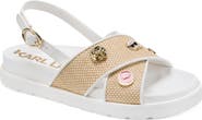 KARL LAGERFELD PARIS Harlan Embellished Slingback Sandal