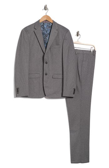 Soul Of London Tone On Two Jersey Suit In Black/noir