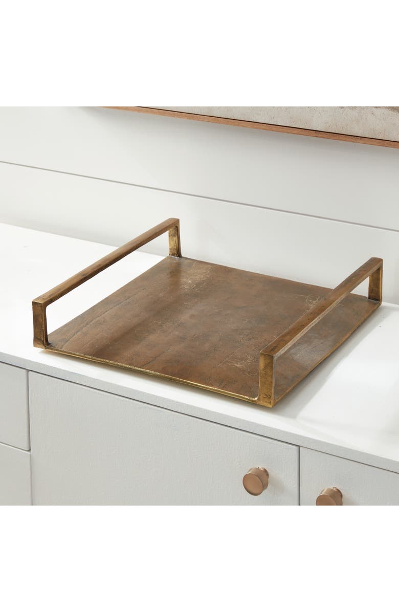 Napa Home & Garden Cabot Square Tray Large, Alternate, color, Gold