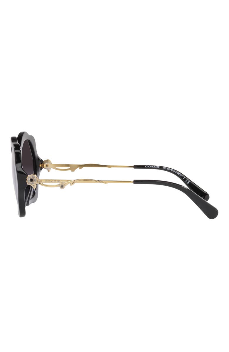 COACH 55mm Irregular Sunglasses, Alternate, color, 