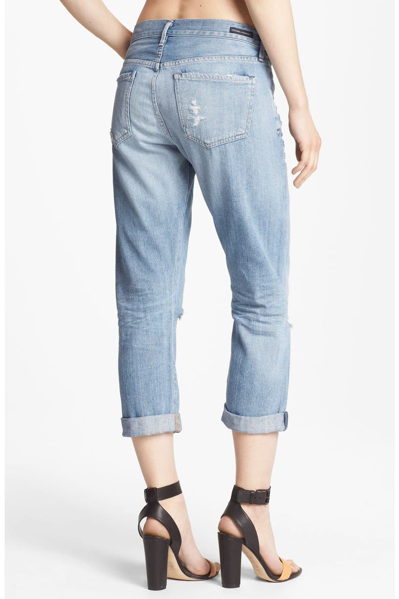'Dylan' Destroyed Loose Fit Jeans, Alternate, color, LOVE WORN