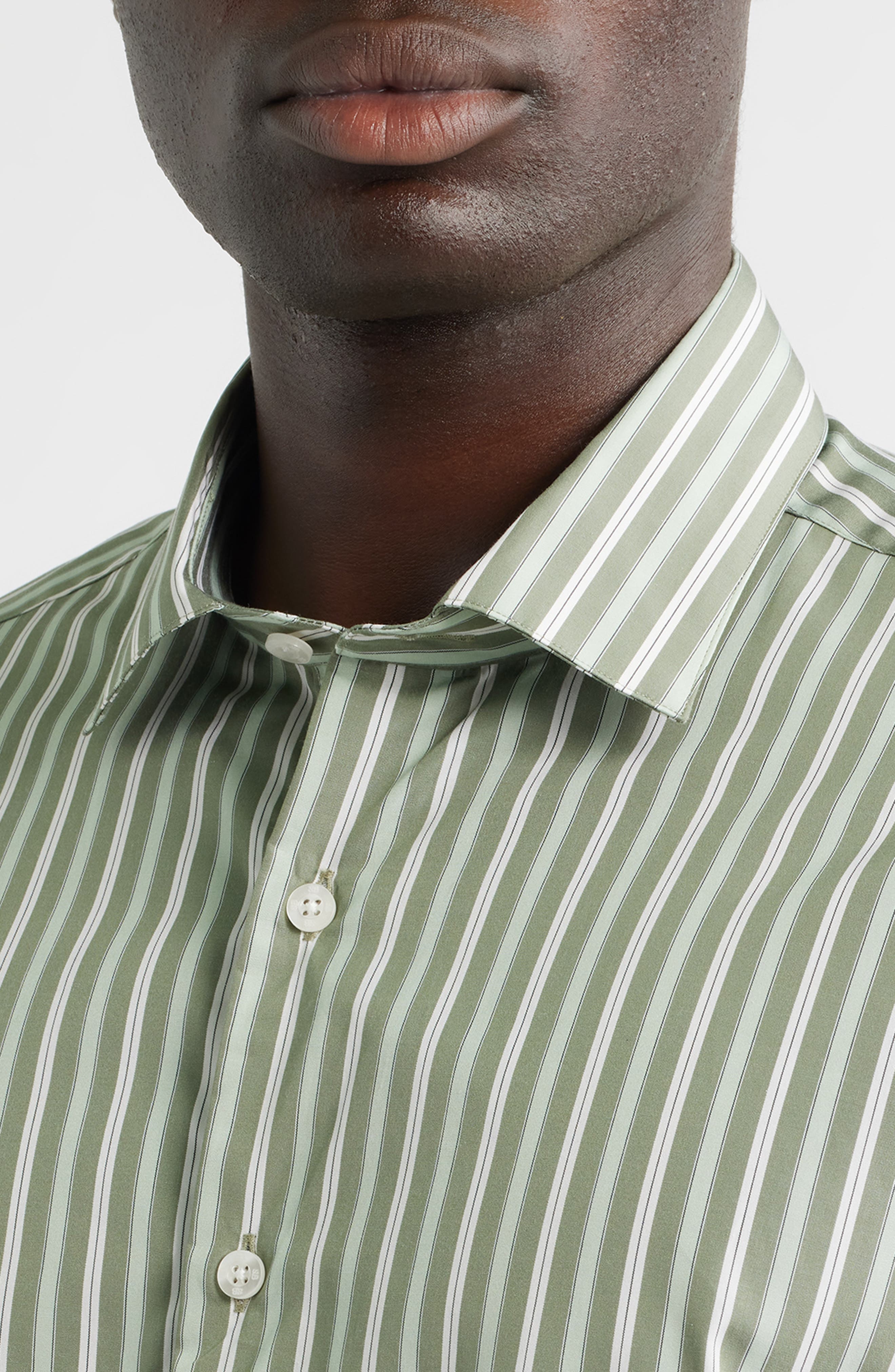 Thomas Mason Regular Fit Stripe Cotton Button-Up Shirt - image 2