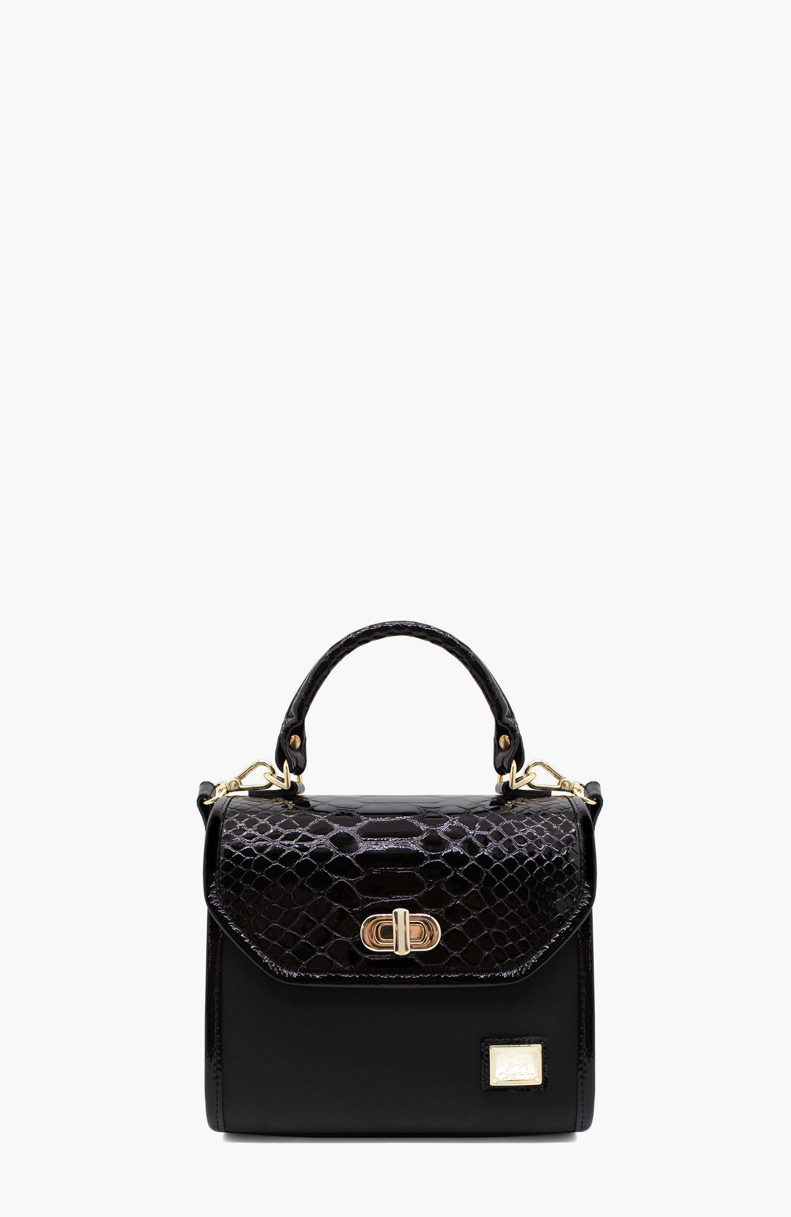 Cherry Blossom Handbag 518, Main, color, Black