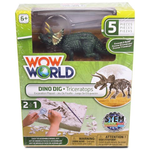 Dino Dig Triceratops Skeleton Excavation Kit