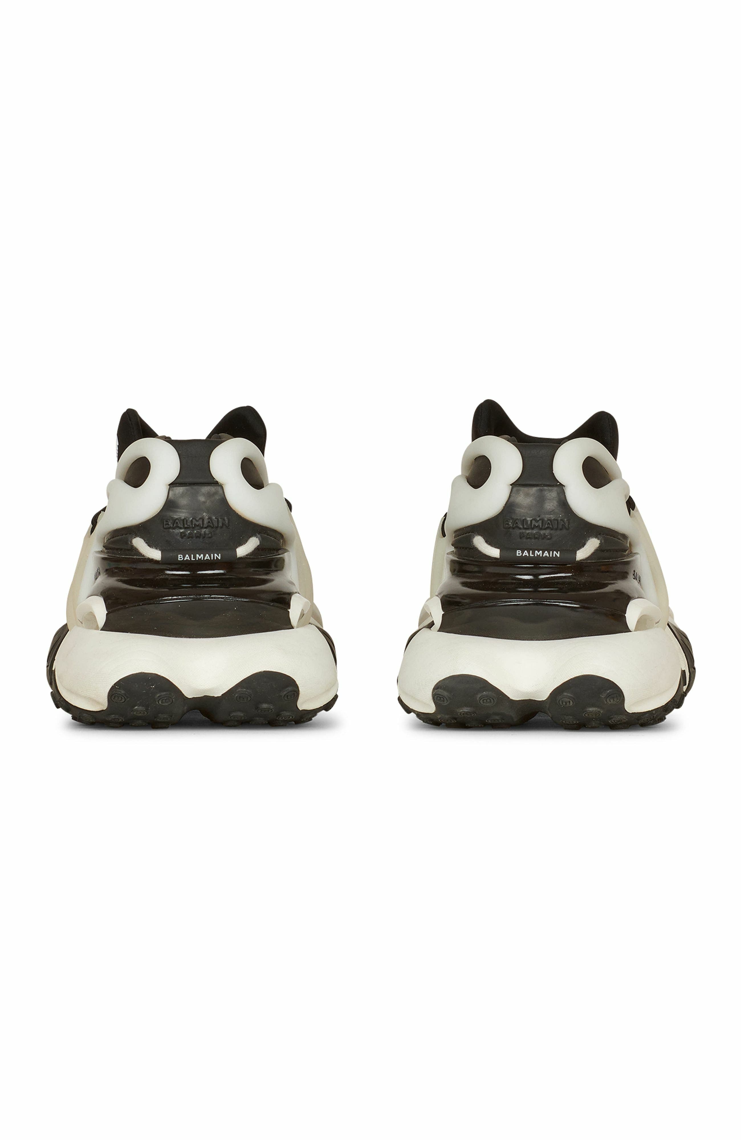 Unicorn Low-Top Sneakers In Neoprene And Leather, Alternate, color, Black