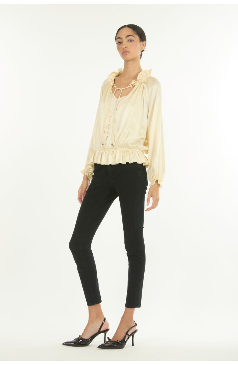 SECRET MISSION Romane Top, Alternate, color, Vintage Crème