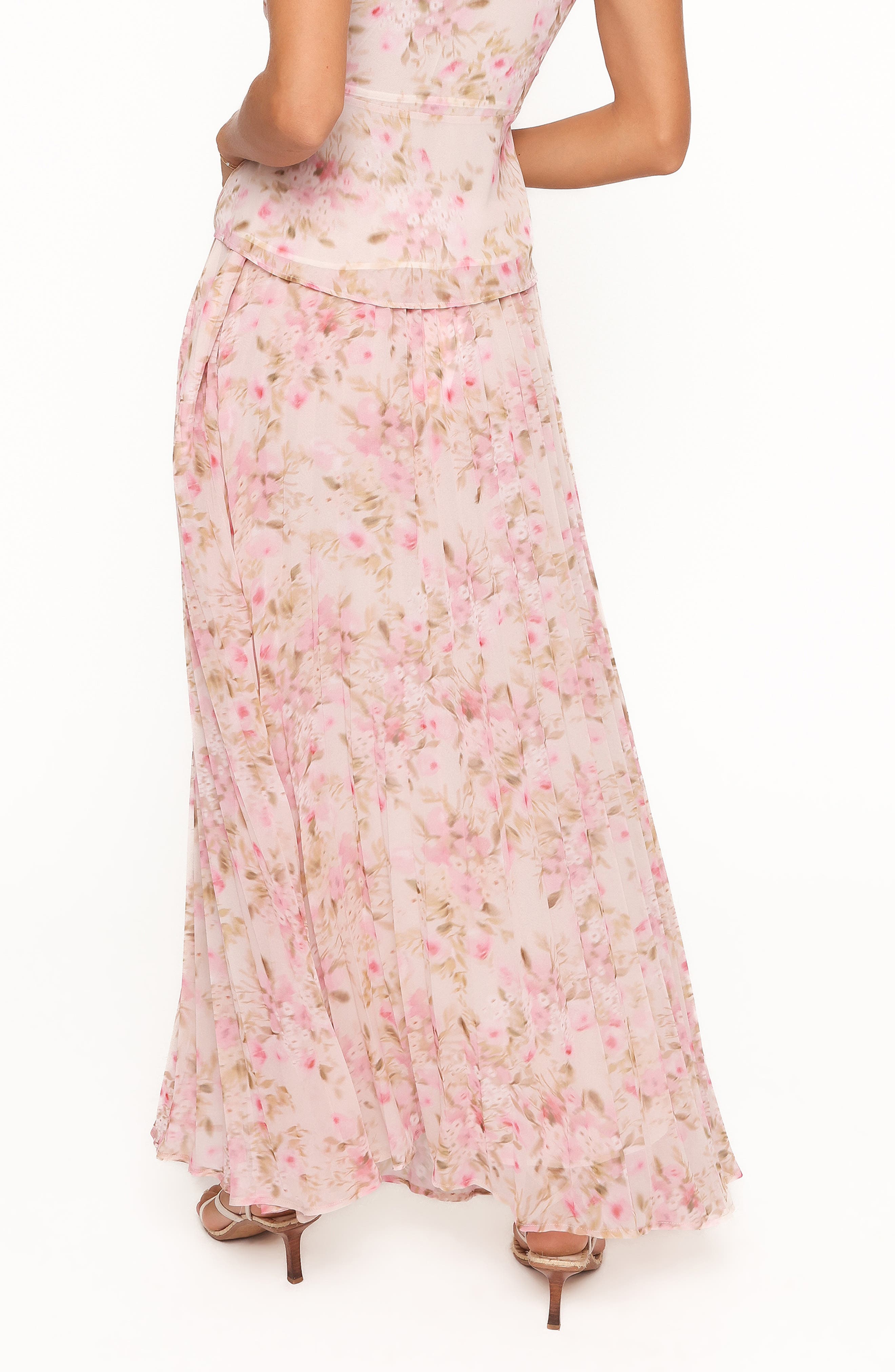 Mena Pleated Maxi Skirt - image 2