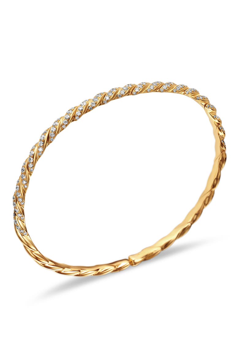 Pavéflex Single Row Diamond Bracelet, Alternate, color, YELLOW GOLD/ DIAMOND