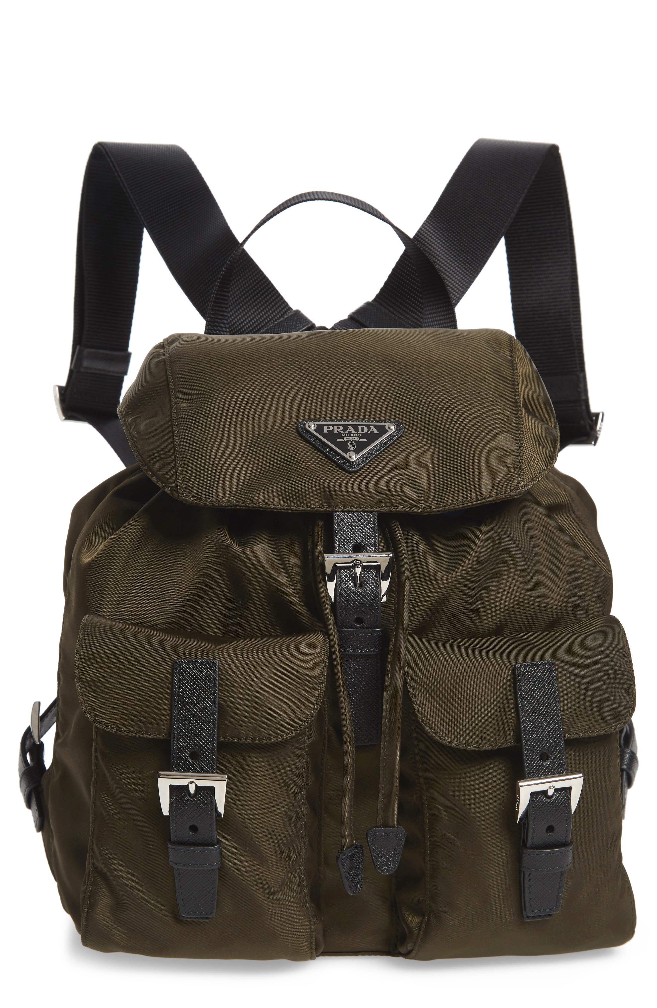 Medium Nylon Backpack, Main, color, MIMETICO