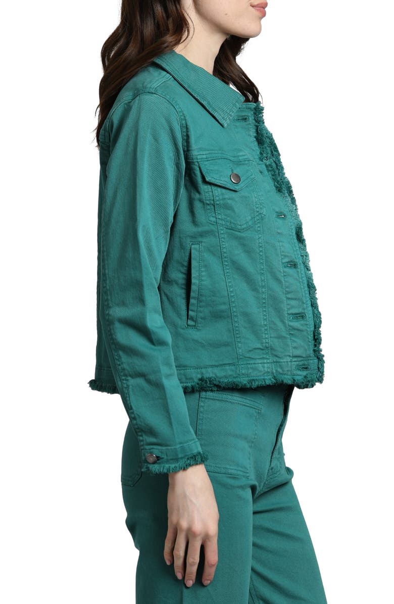 APNY Frayed Denim Jacket, Alternate, color, 