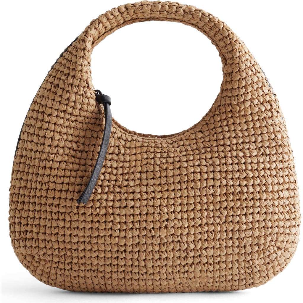 & Other Stories Small Straw Hobo Bag in Beige Dark  product