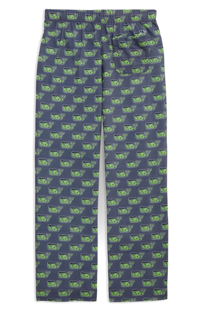 vineyard vines Kids' Knit Pajama Pants, Alternate, color, Frankie Whale Gray